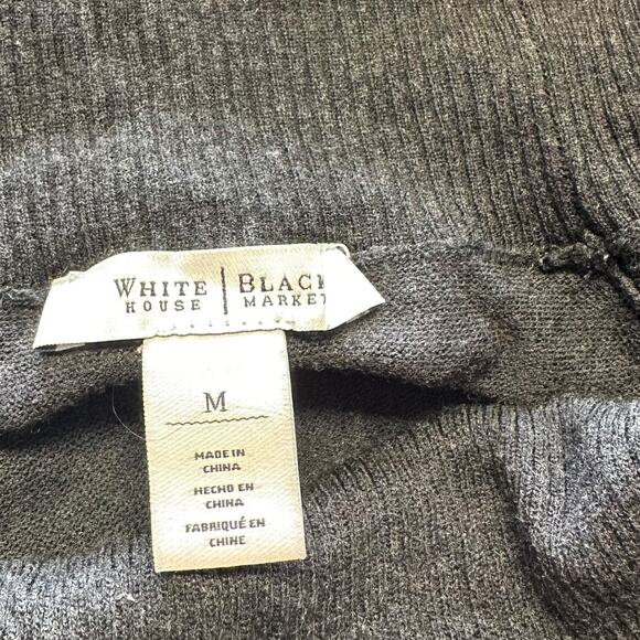 Womens Sweater Size Medium Gray Loose Cowl Neck - Picture 4 of 7